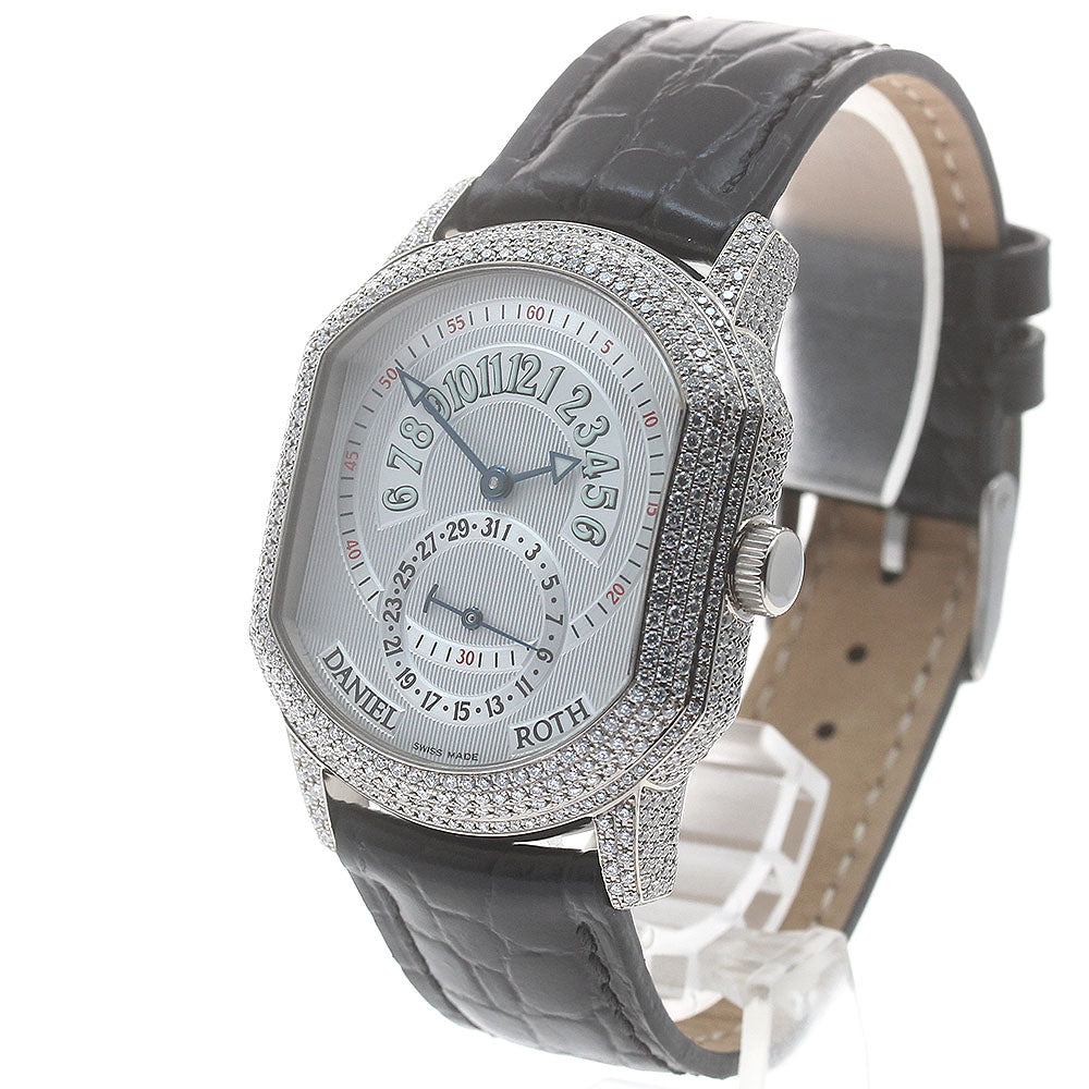 DANIEL ROTH 807.L.60 K18WG Date Silver Dial Automatic Men's Watch_775836