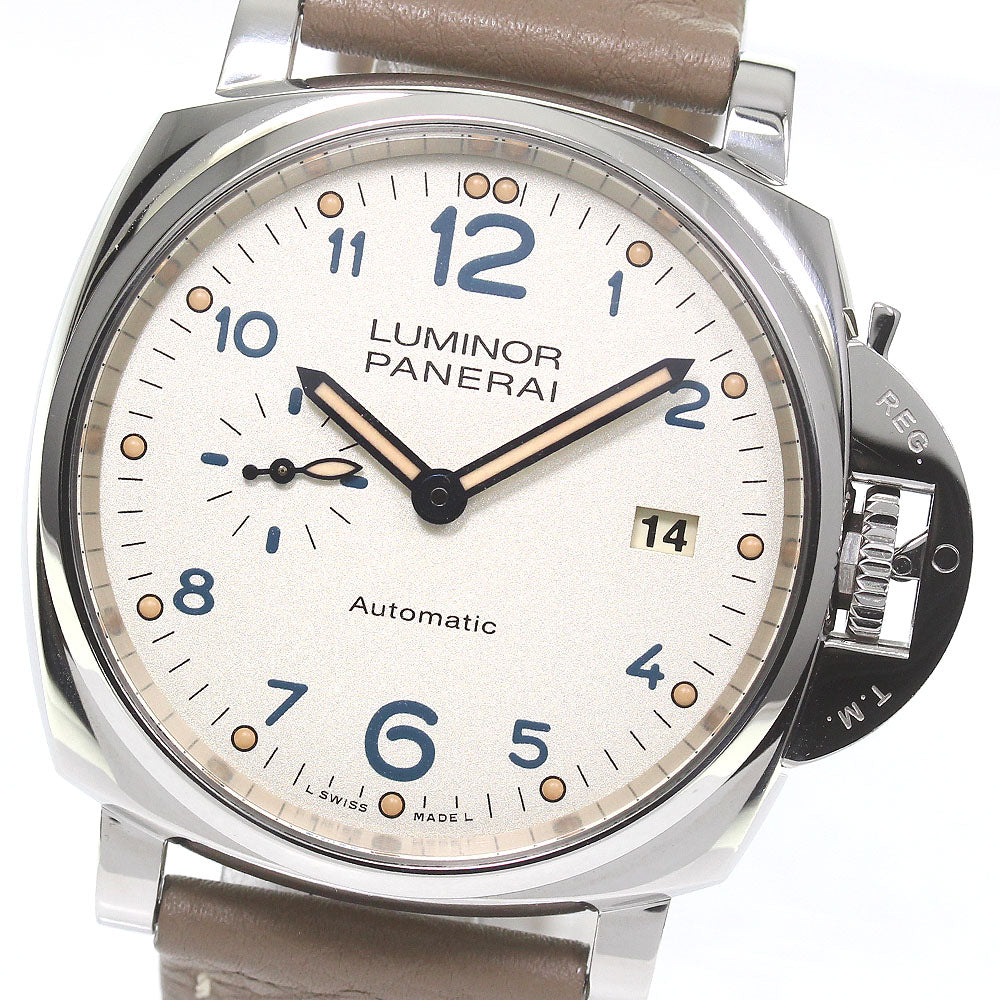 PANERAI Luminor Due 3 Days Achaio PAM00906 Silver Dial Automatic Men's Watch_775846
