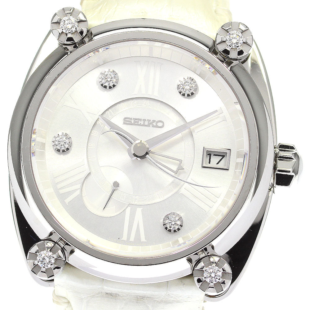 SEIKO Galante SBLA087/5R66-0BD0 10th Anniversary Model 4P/Lug Diamond Silver Dial Spring drive Men's Watch_775989