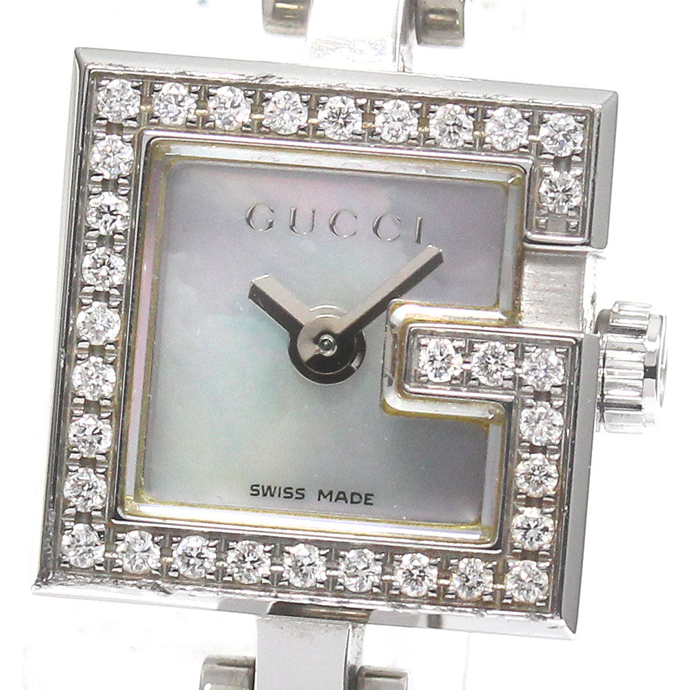 GUCCI G mini 102/YA102541 Diamond Bezel White shell Dial Quartz Ladies_776023