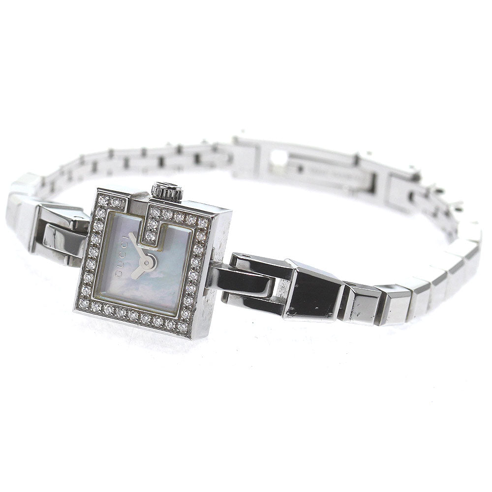 GUCCI G mini 102/YA102541 Diamond Bezel White shell Dial Quartz Ladies_776023