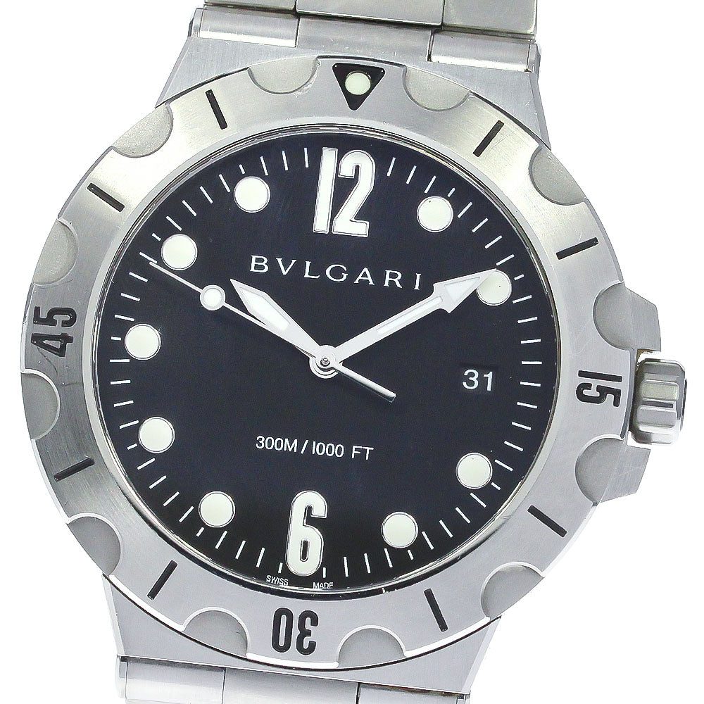 BVLGARI Diagono DP41SSD Date black Dial Automatic Men's Watch_776300