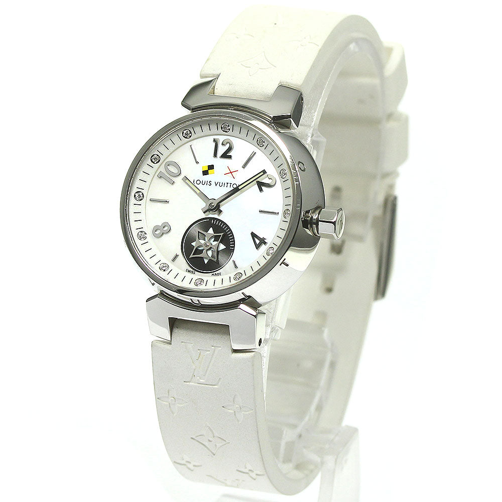 LOUIS VUITTON Tambour Lovely Cup Q12M0 12P diamond Quartz Ladies Watch_776632