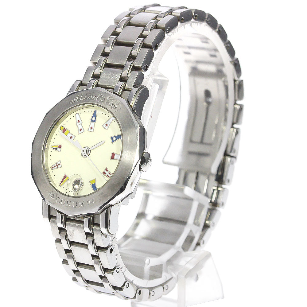 CORUM Admirals cup 39.130.20.V585 Date Beige Dial Quartz Ladies Watch_776640