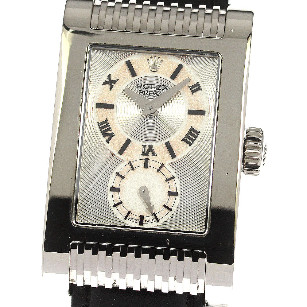 ROLEX Cellini Prince 5441/9 K18WG D number Silver Dial Hand Winding Men's_777123