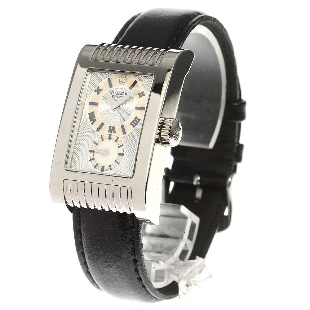 ROLEX Cellini Prince 5441/9 K18WG D number Silver Dial Hand Winding Men's_777123