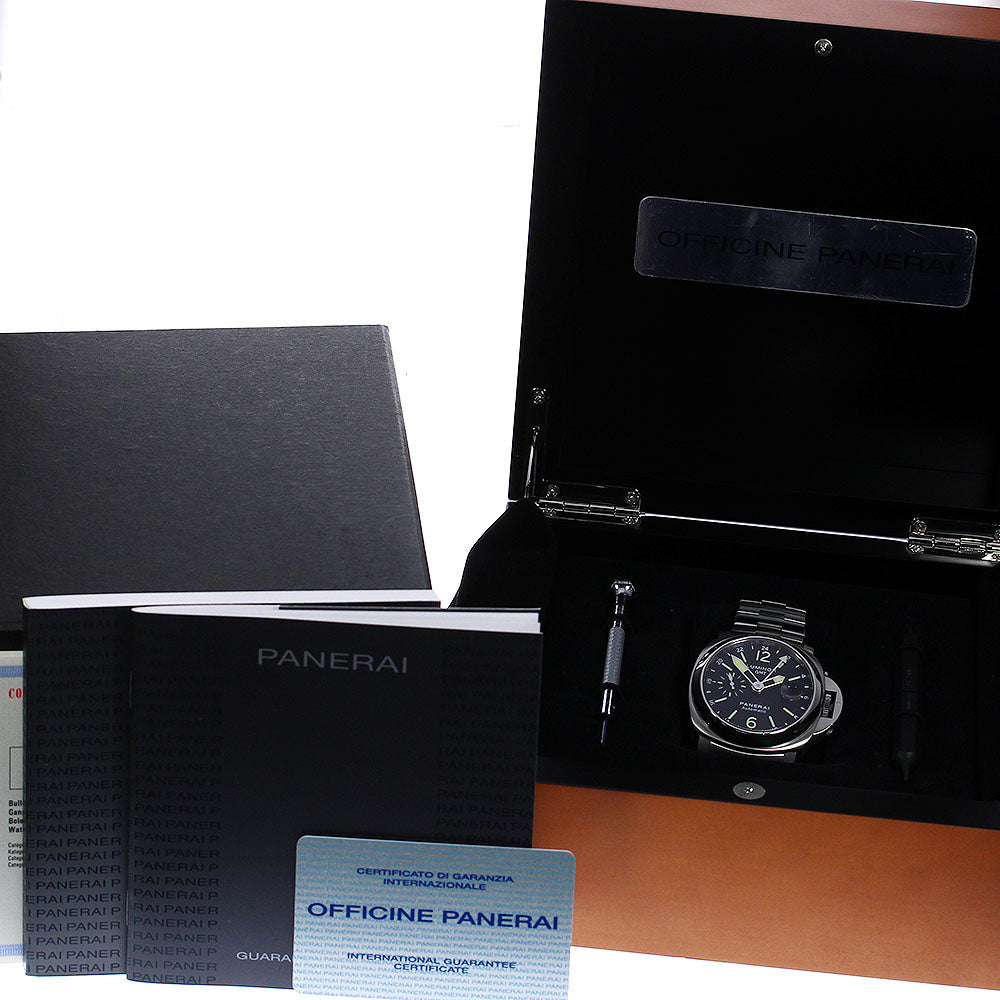 PANERAI Luminor PAM00297 GMT Date Small Second black Dial Automatic Men's_777233