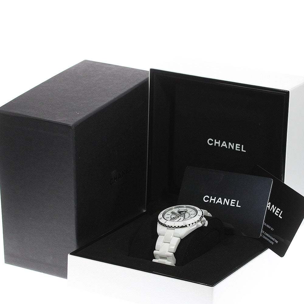 CHANEL Mademoiselle J12 La Pausa H7481 white Dial Automatic Men's Watch_777292