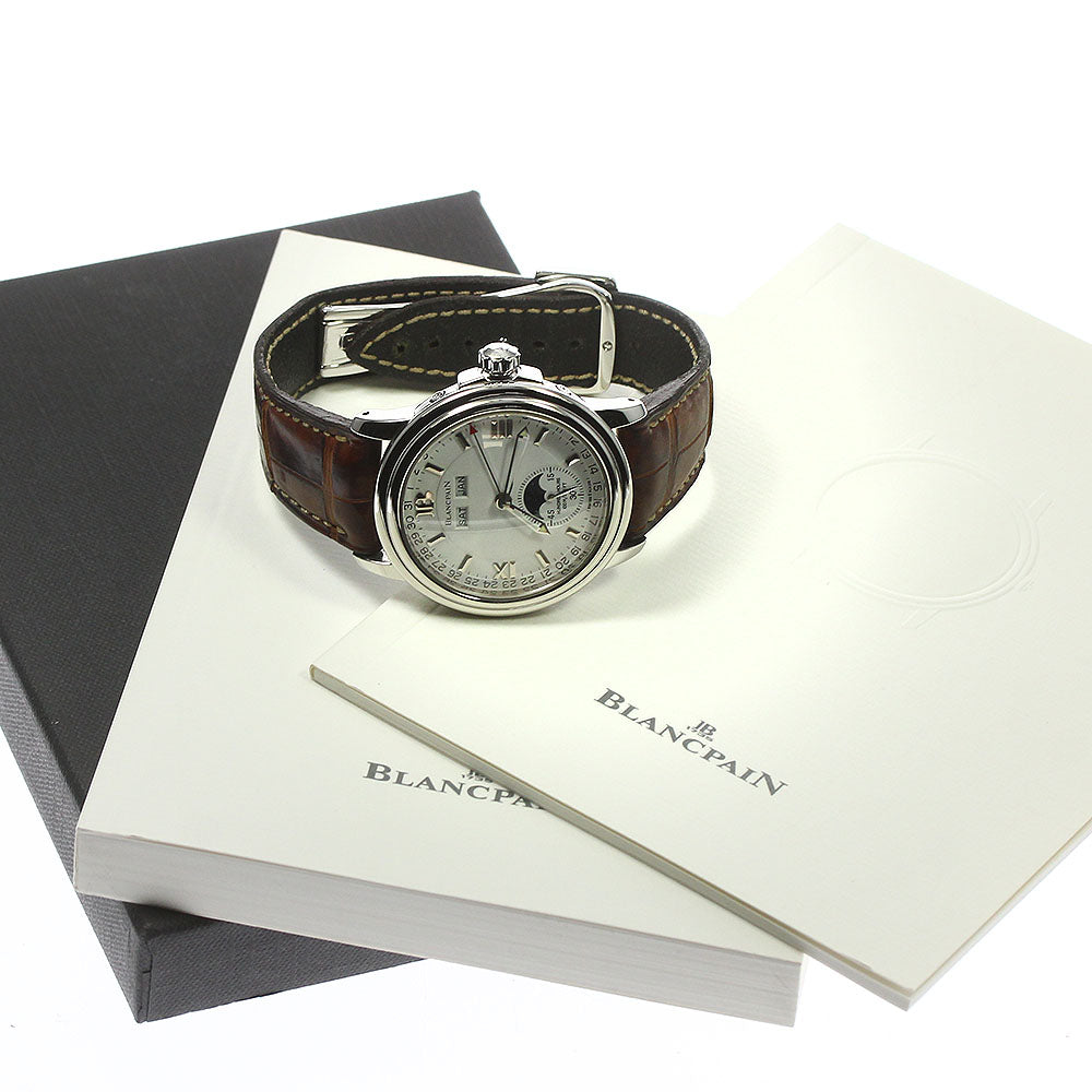 Blancpain Leman 2763-1127A-5313 Triple calendar moon phase AT Men's Watch_777339