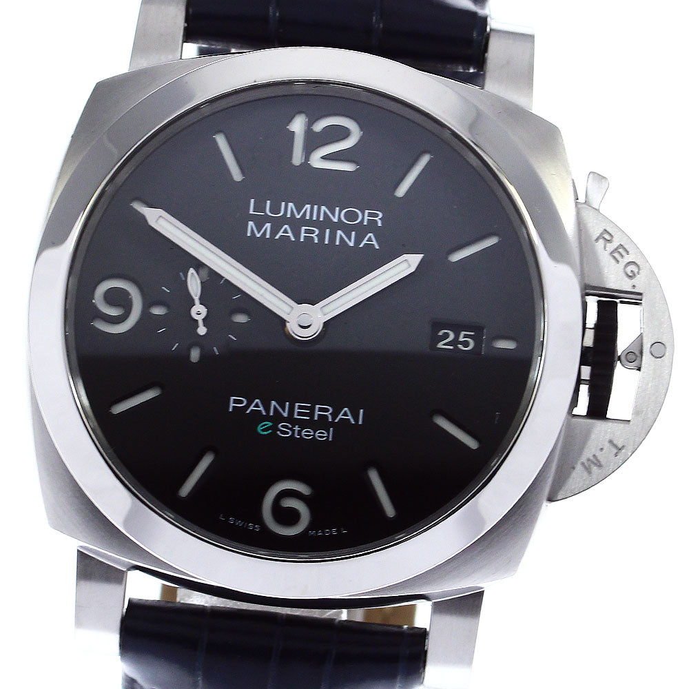 PANERAI Luminor Marina eSteel Grigio Roccia PAM01358 Small seconds Black gradation Dial Automatic Men's Watch_777726