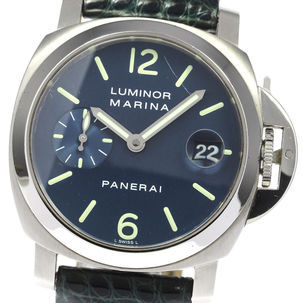 PANERAI Luminor Marina PAM00119 Small Second Date Navy Dial Automatic Men's Watch_777746
