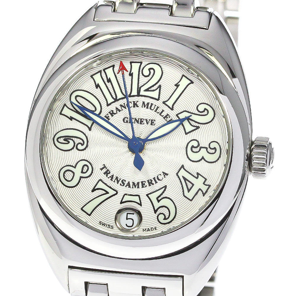 FRANCK MULLER Trans America 2000L Date Silver Dial Auto quartz Ladies_777790