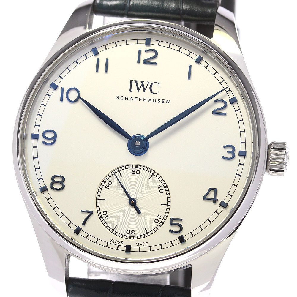 IWC SCHAFFHAUSEN Portugieser Automatic 40 IW358304 Small seconds Silver Dial Automatic Men's Watch_777900