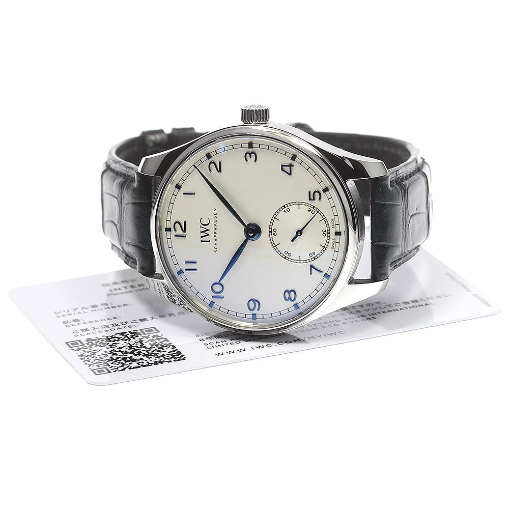 IWC SCHAFFHAUSEN Portugieser Automatic 40 IW358304 Small seconds Silver Dial Automatic Men's Watch_777900