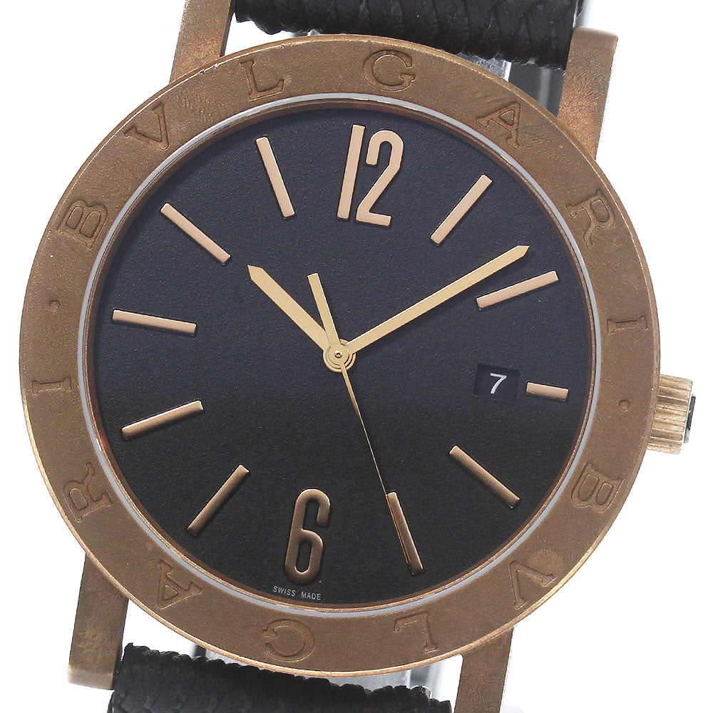BVLGARI Solo tempo BB41B Date black Dial Automatic Men's Watch_778071