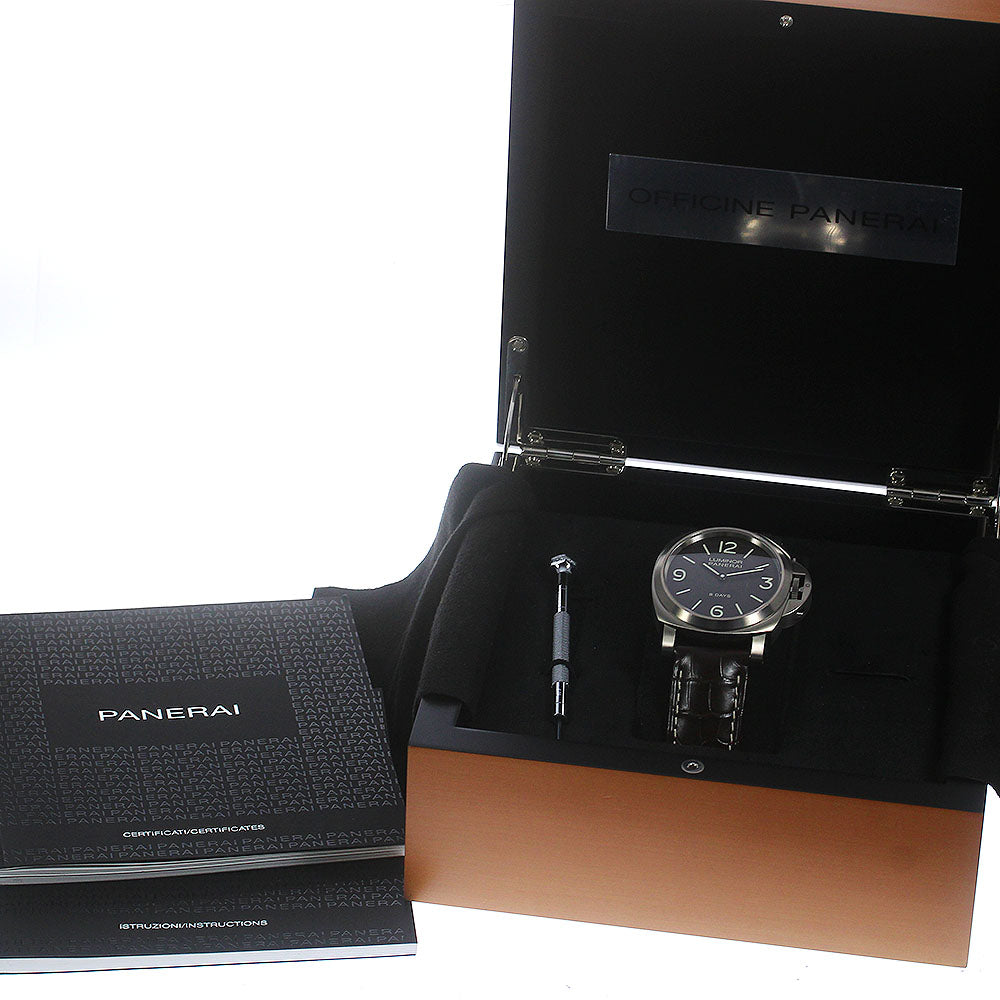 PANERAI Luminor base PAM00562 8 days Dark brown Dial Hand Winding Men's Watch_778135