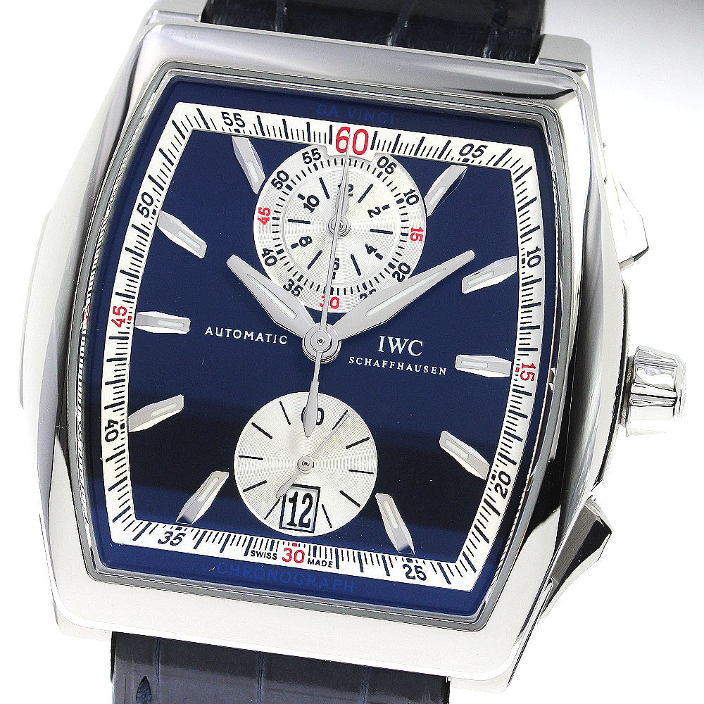 IWC SCHAFFHAUSEN Da Vinci Chronograph Laureus IW376419 1000 limited edition model Navy Dial Automatic Men's Watch_778368