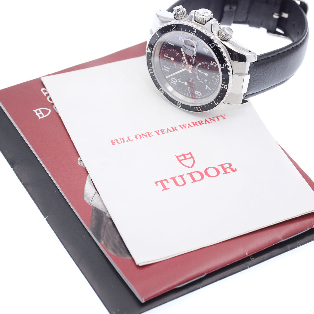 TUDOR Prince Date Chrono Time Tiger 79270P black Dial Automatic Men's_778607