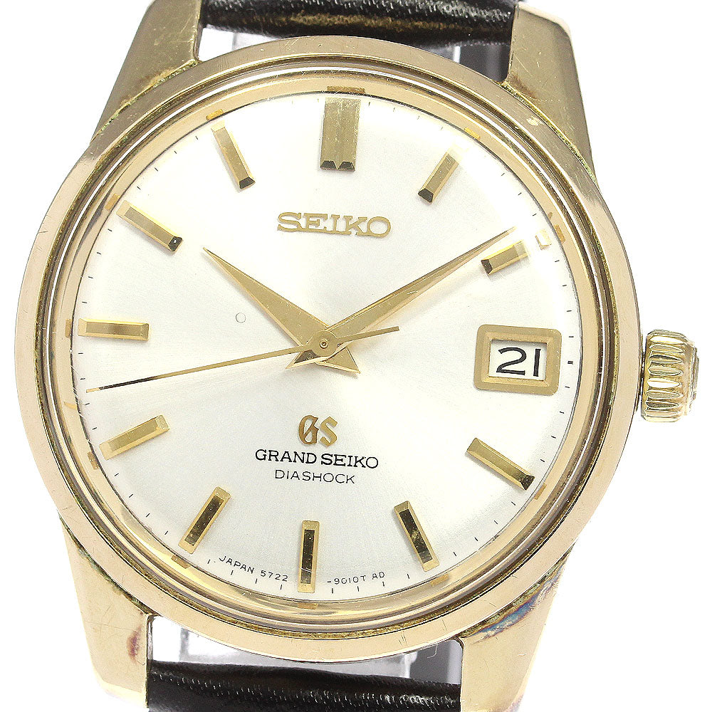 SEIKO Grand Seiko 2nd model 5722-9010 Date Silver Dial Hand Winding Men's_778741