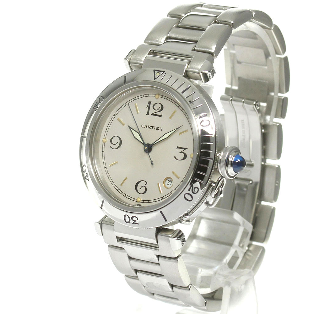 CARTIER Pasha 38mm W3100655 Date beige Dial Automatic Men's Watch_778981