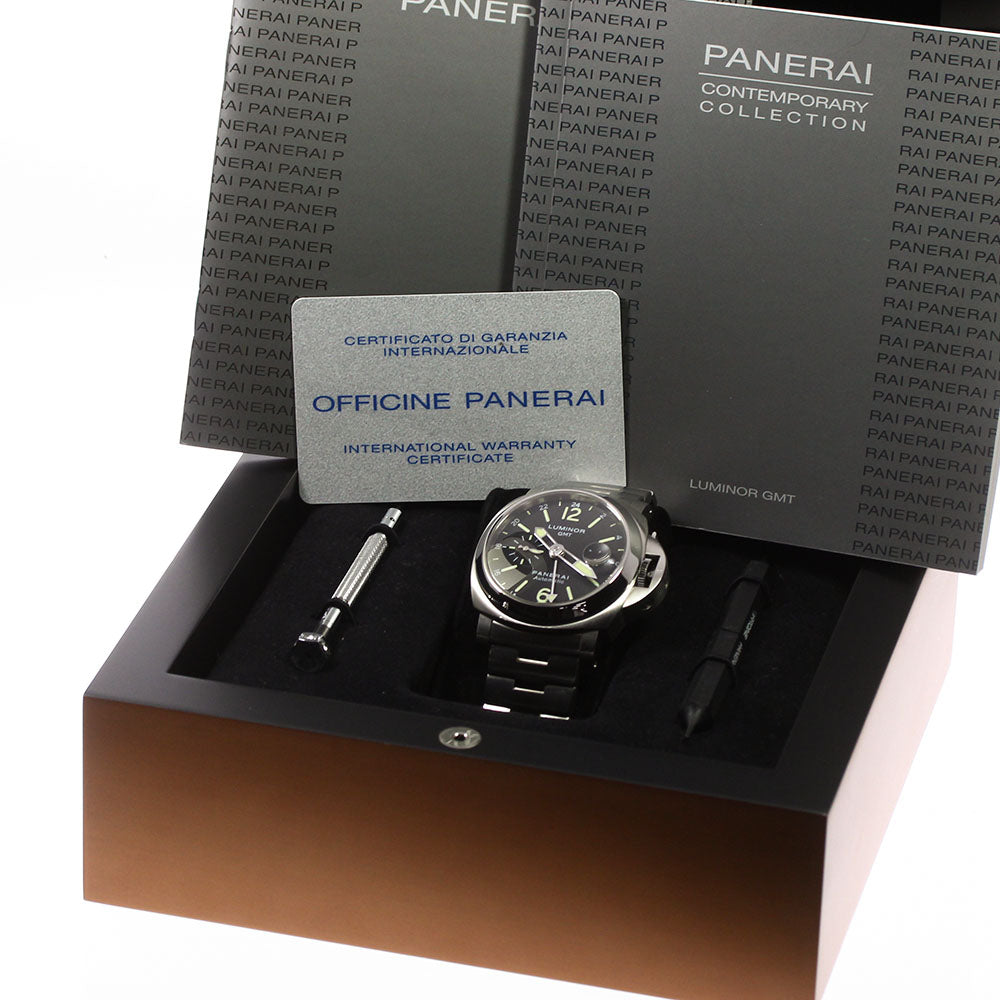 PANERAI Luminor PAM00297 GMT Date Small Second Automatic Men's Watch_779207