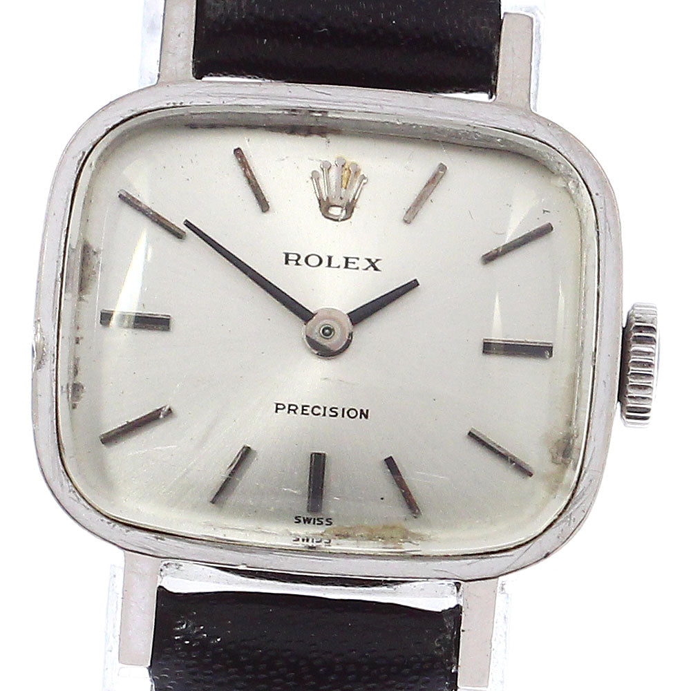 ROLEX Precision 2651 K18WG Cal.1400 Silver Dial Hand Winding Ladies Watch_779232