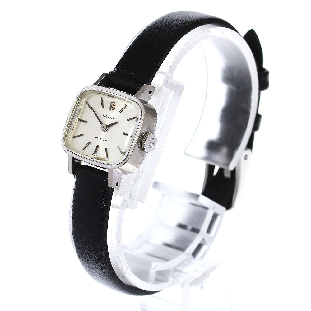 ROLEX Precision 2651 K18WG Cal.1400 Silver Dial Hand Winding Ladies Watch_779232
