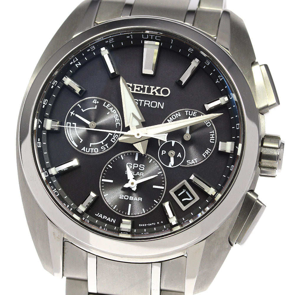 SEIKO Astron SBXC067/5X53-0AV0 Day-date Solar Powered Radio Men's Watch_779248