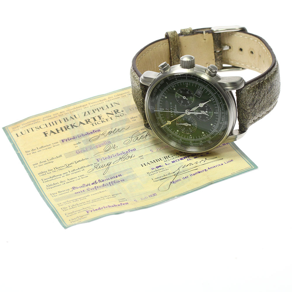 ZEPPELIN 100th Anniversary 8680-4 Japan limited chronograph Quartz Men's_780274