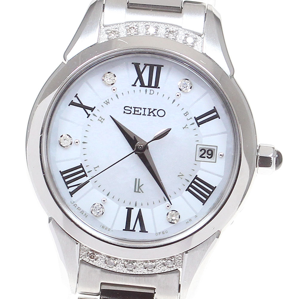SEIKO Lukia LUKIAYASE SSVW115 Limited edition model produced by Haruka Ayase White shell Dial Solar Powered Radio Ladies Watch_780342