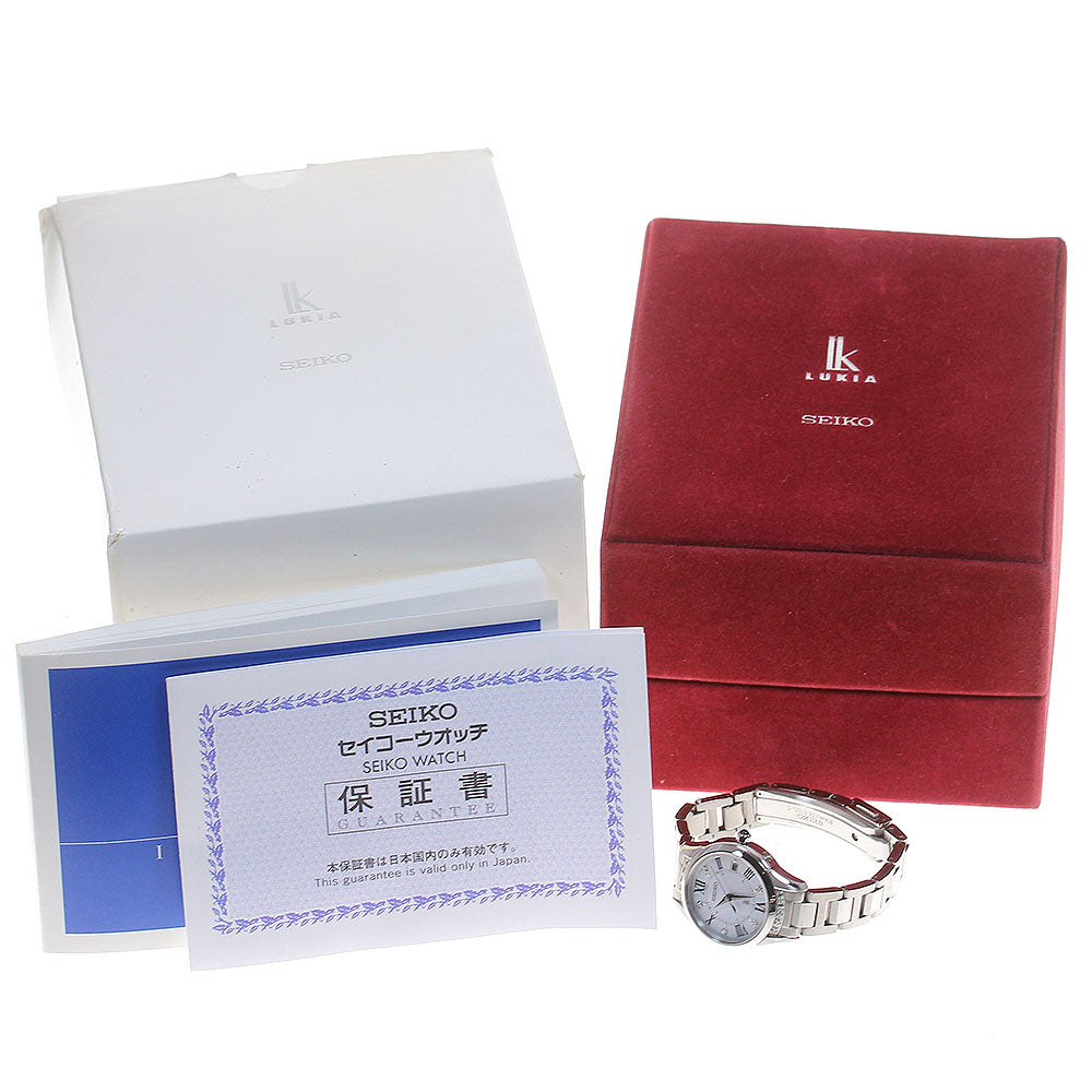 SEIKO Lukia LUKIAYASE SSVW115 Limited edition model produced by Haruka Ayase White shell Dial Solar Powered Radio Ladies Watch_780342