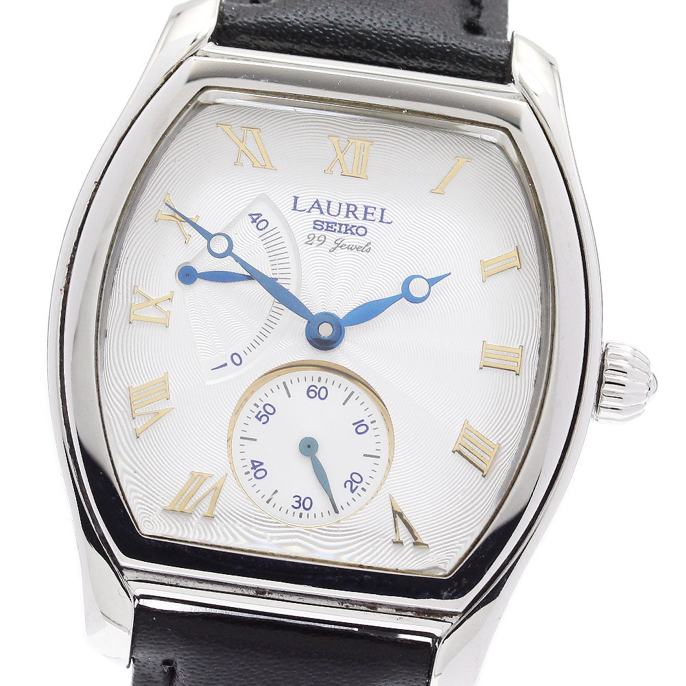 SEIKO Laurel LJAR601 Power reserve small seconds Hand Winding Men's Watch_780517