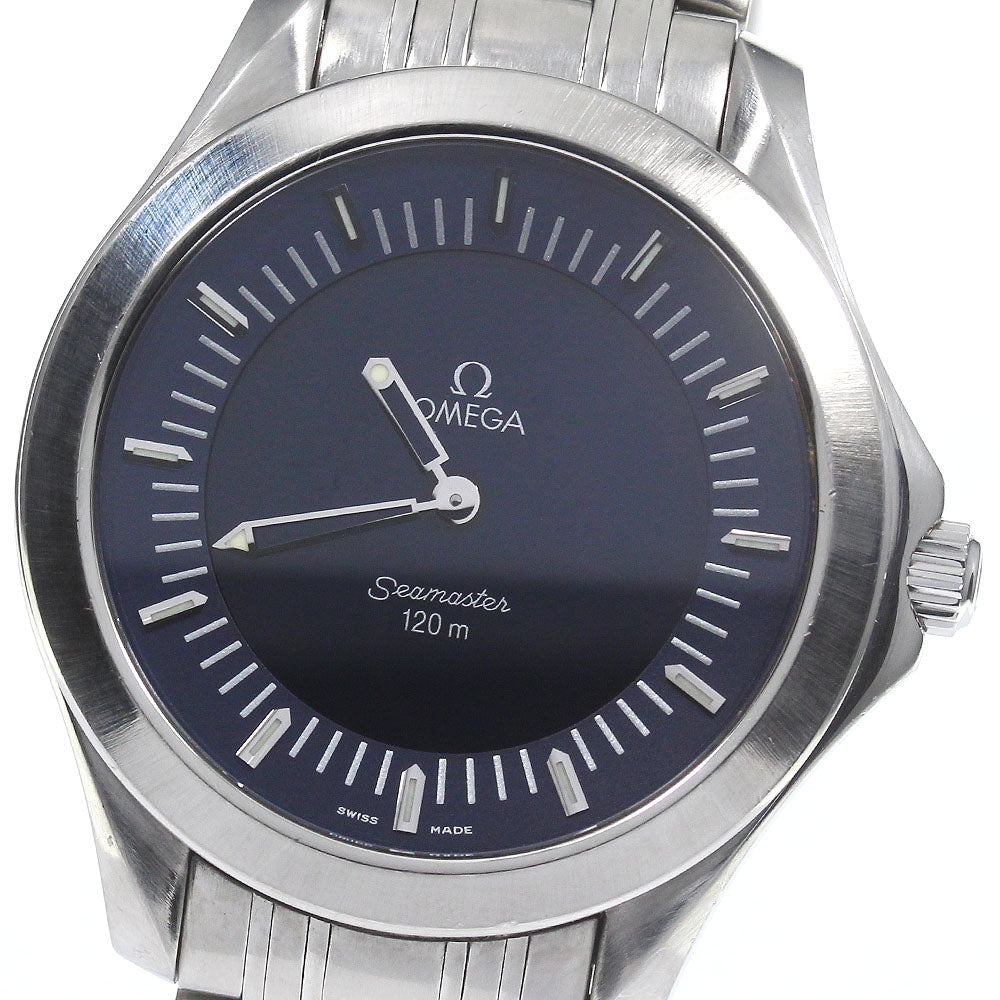 OMEGA Seamaster120 Multi Function 2521.81 Navy Dial Quartz Men's Watch_780894