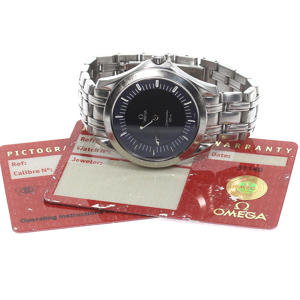OMEGA Seamaster120 Multi Function 2521.81 Navy Dial Quartz Men's Watch_780894