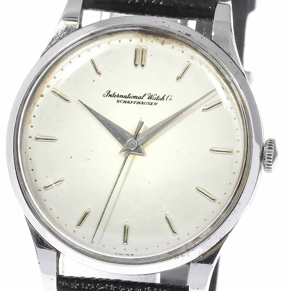IWC SCHAFFHAUSEN Old inter cal.89 redundant dial Silver Dial Hand Winding Men's Watch_780934