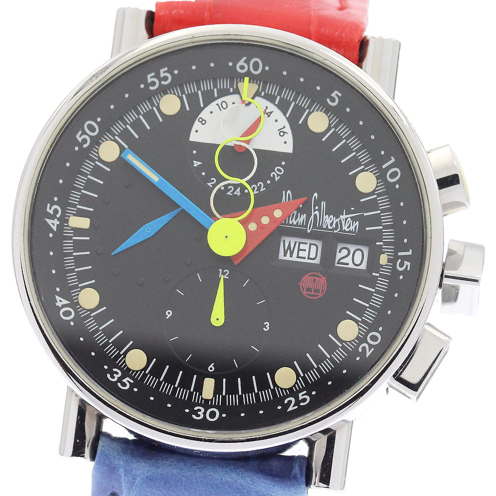 Alain Silberstein Chrono Bauhaus LOW5100 Day and night indicator black Dial Automatic Men's Watch_780980