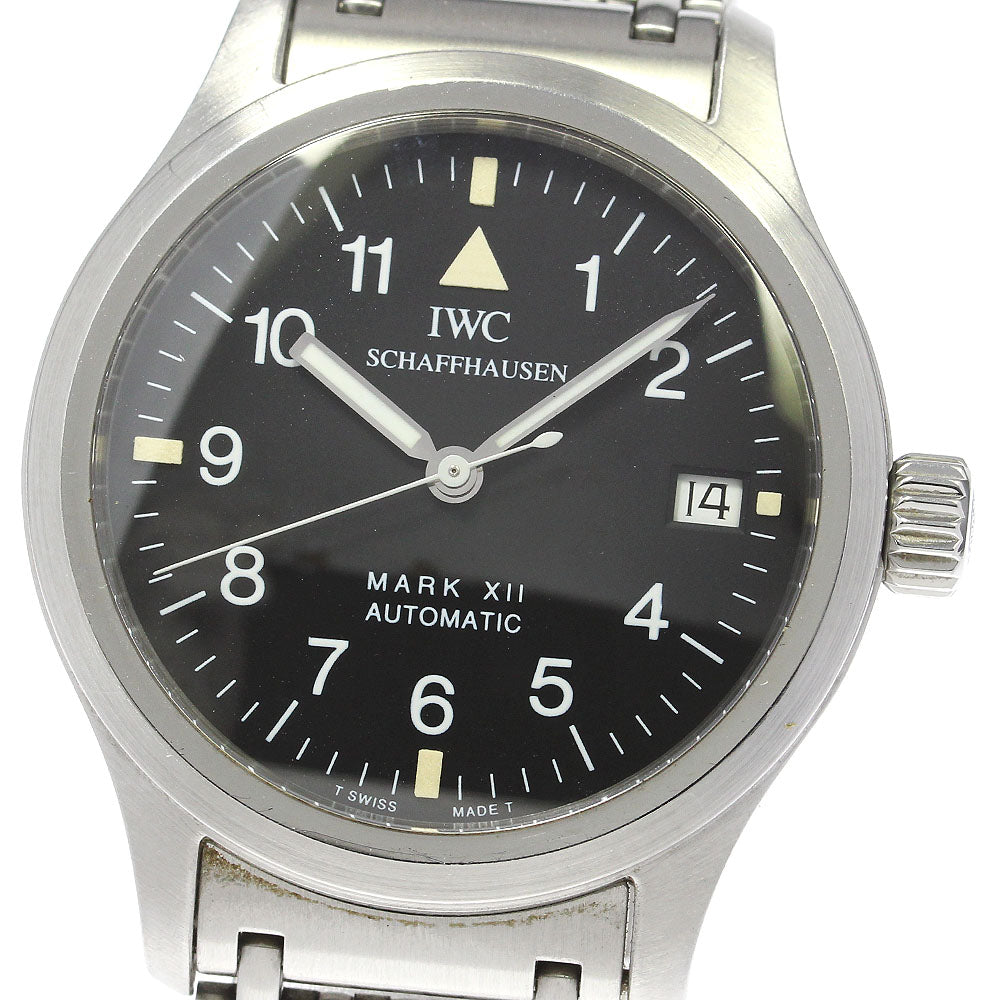 IWC SCHAFFHAUSEN Pilot Watch Mark XII IW324102 black Dial Automatic Men's_781058