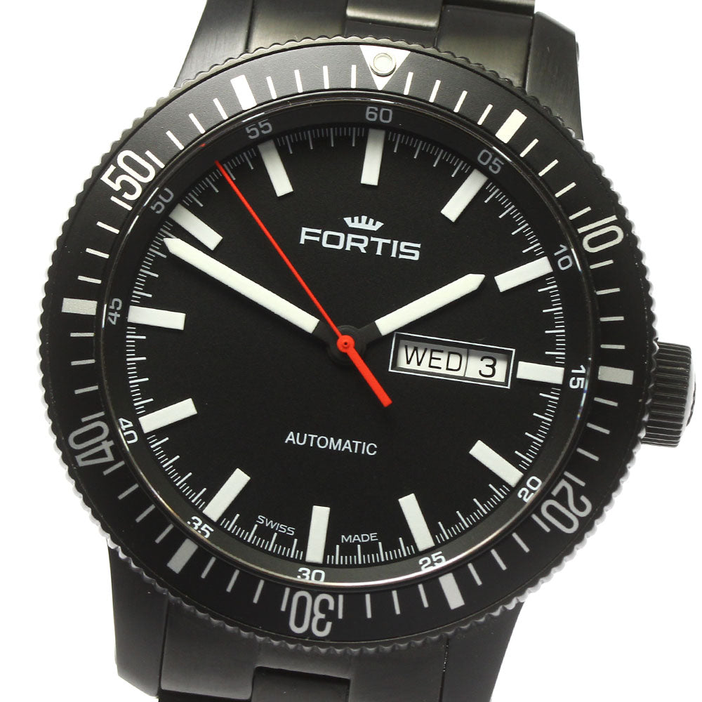 FORTIS Cosmo Note 647.18.158 Day date black Dial Automatic Men's Watch_781318