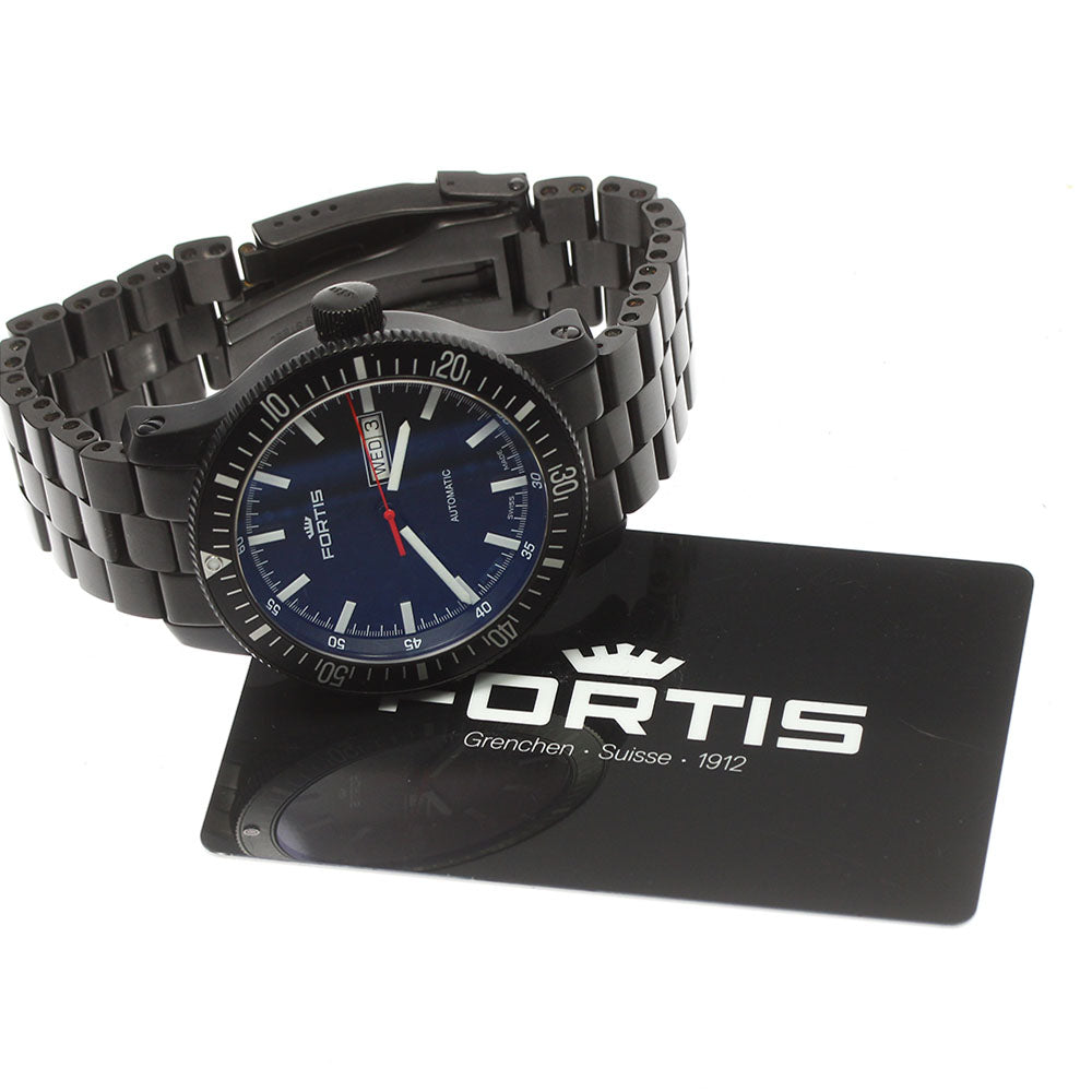 FORTIS Cosmo Note 647.18.158 Day date black Dial Automatic Men's Watch_781318