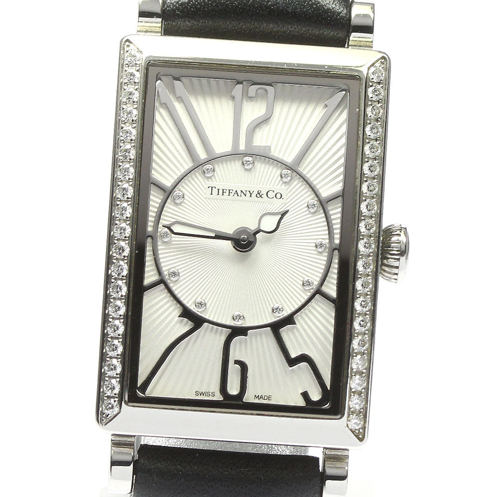 TIFFANY&Co. Gallery Z3000.10.10E21C68A Side diamond 12P Quartz Ladies_781395