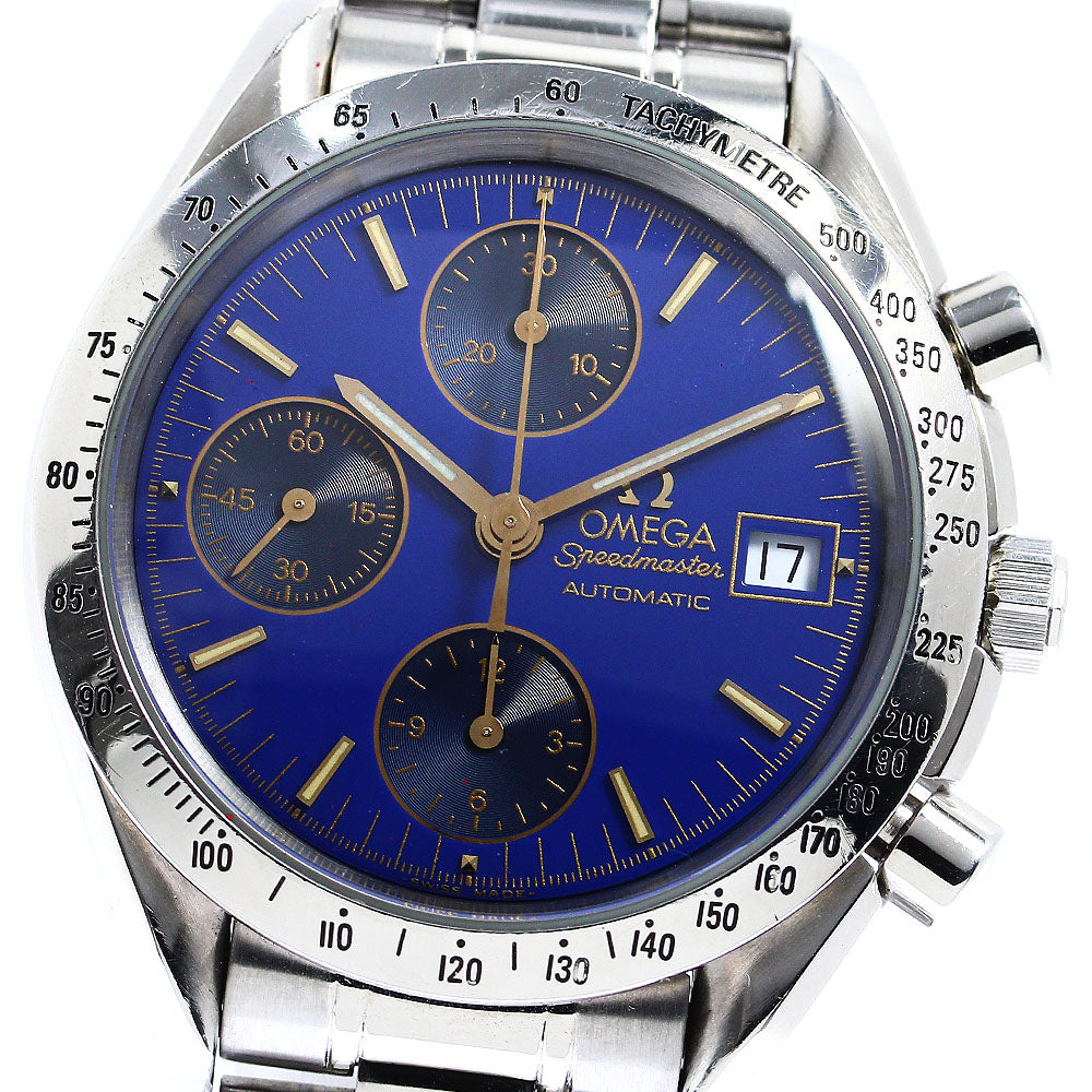 OMEGA Speedmaster 3511.81 Chronograph blue Dial Automatic Men's Watch_781399