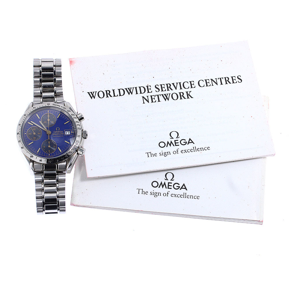 OMEGA Speedmaster 3511.81 Chronograph blue Dial Automatic Men's Watch_781399