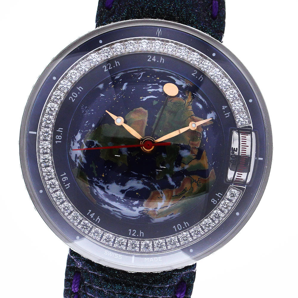 MAGELLAN 1521 Collection Earth 1521.SSD.EAD.O13 3D Dial GMT Diamond Bezel multicolor Dial Automatic Men's Watch_781507