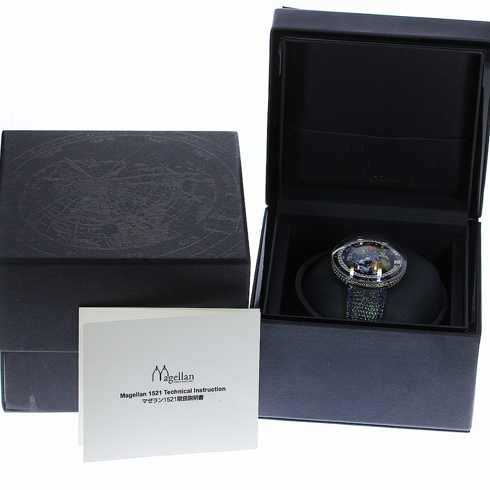 MAGELLAN 1521 Collection Earth 1521.SSD.EAD.O13 3D Dial GMT Diamond Bezel multicolor Dial Automatic Men's Watch_781507