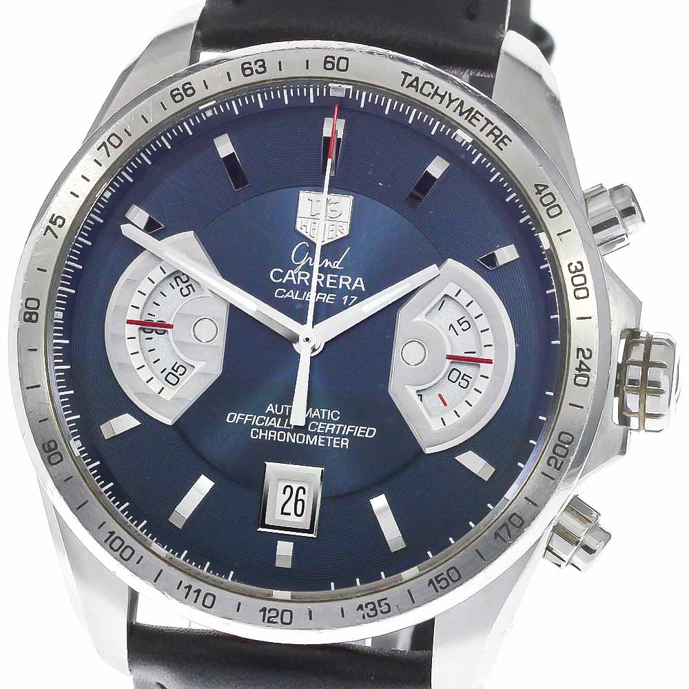TAG HEUER Grand Carrera CAV511F Caliber 17 chronograph Navy Dial Automatic Men's Watch_781522