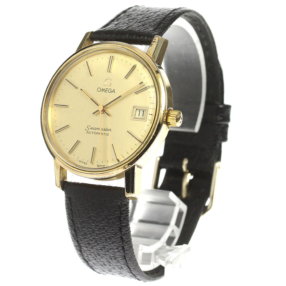 OMEGA Seamaster 166.0202 Cal.1010 Date gold Dial Automatic Men's Watch_781548