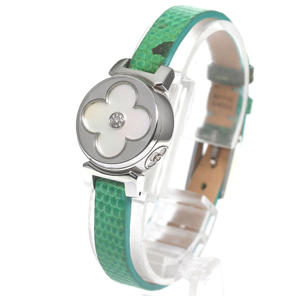 LOUIS VUITTON Tambour bijou secret Q151S diamondl Quartz Ladies Watch_781956