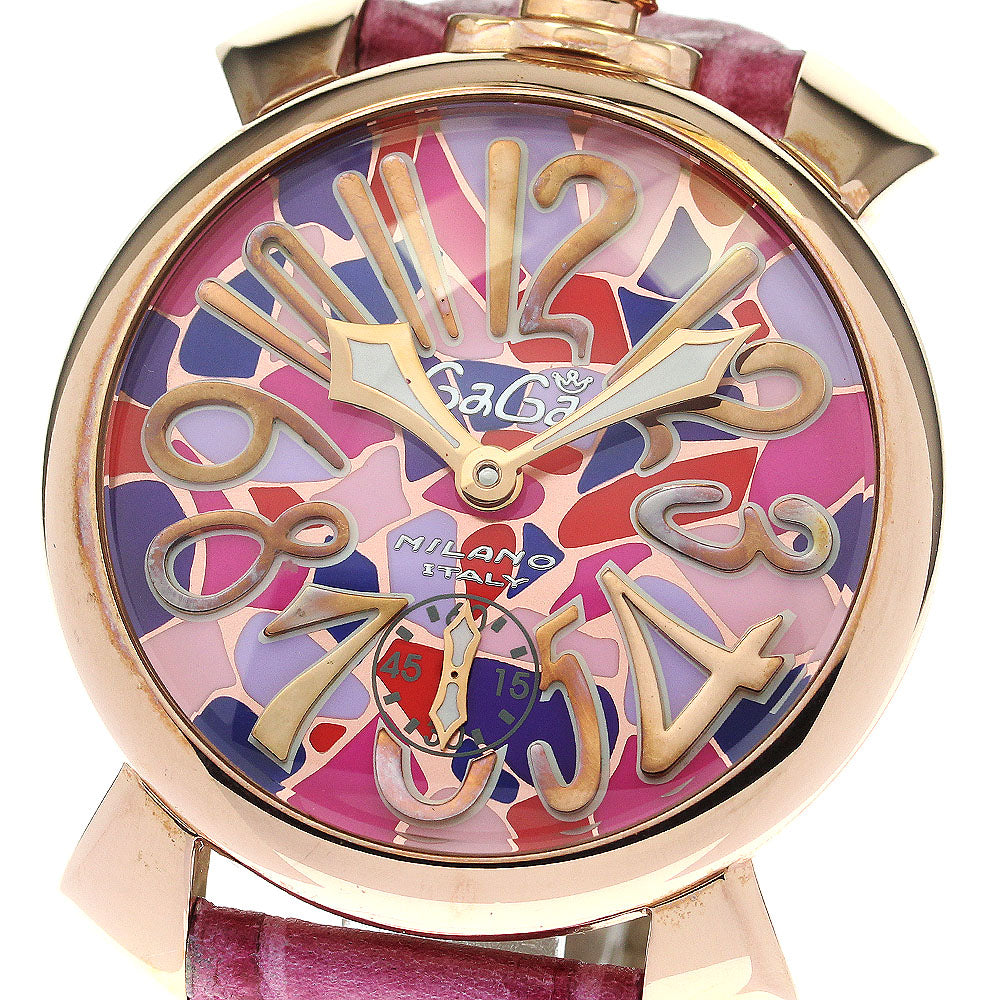GaGa MILANO Manuale48 5010.MOSAICO.1S mosaic Hand Winding Men's Watch_782262