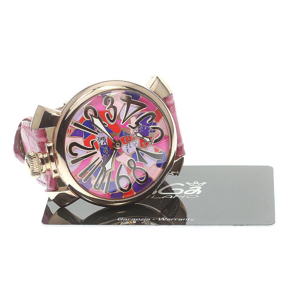 GaGa MILANO Manuale48 5010.MOSAICO.1S mosaic Hand Winding Men's Watch_782262
