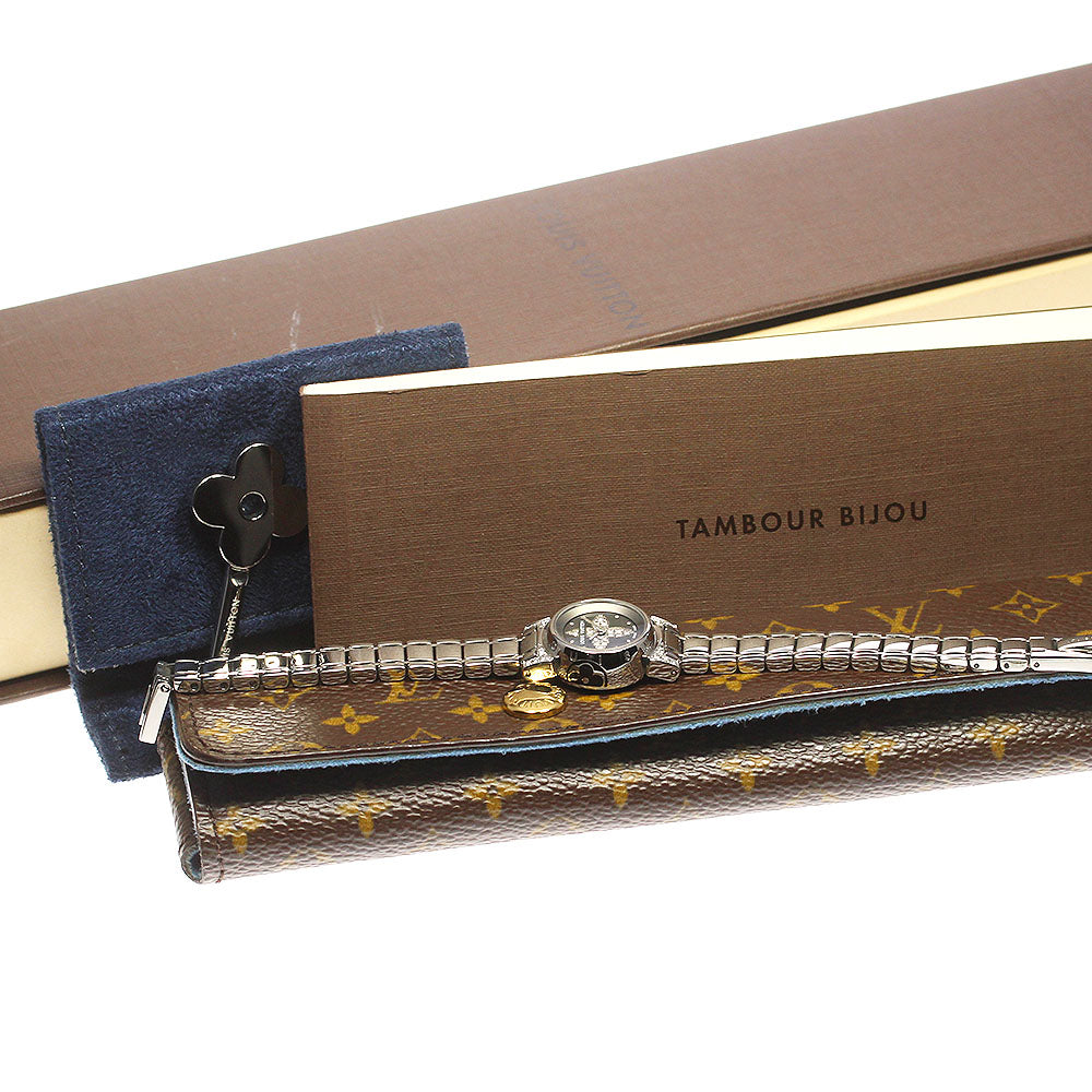 LOUIS VUITTON Tambour bijou Q151K Lug diamond Dial diamond Quartz Ladies_782698